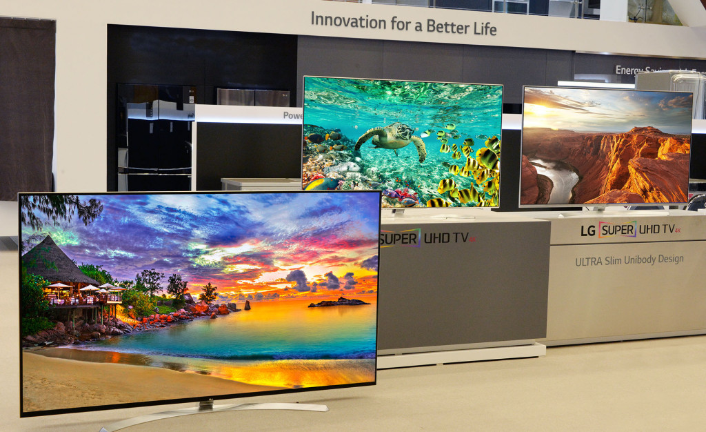 LG UHD TVs at CES 2016